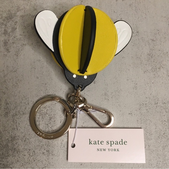 kate spade Accessories - NWT Kate Spade Bee Leather Key Fob
